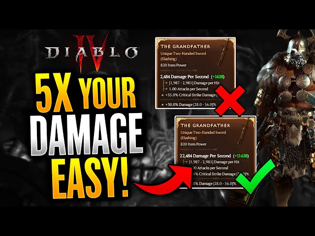 Diablo 4 - AVOID Making THESE Huge Gearing Mistakes! 5X Your Damage Easy! (Diablo 4 Tips and Tricks)