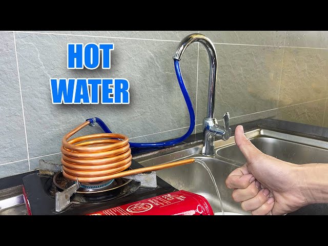 A very old plumber taught me this! Surprise from 1.5v battery|Kitchen heating and hot water directly