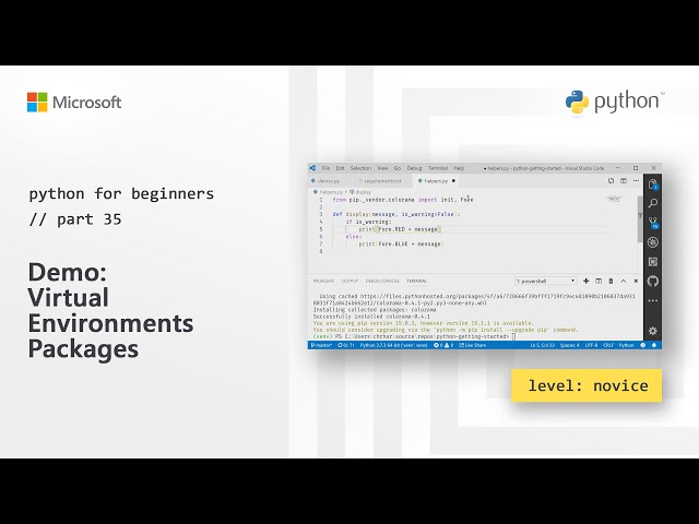 Demo: Virtual Environment Packages | Python for Beginners [35 or 44]