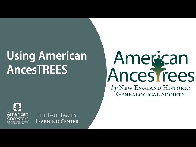 Using American AncesTREES (Facebook Live Event)