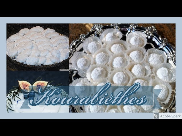 Best Kourabiethes - Greek icing sugar covered shortbread cookies