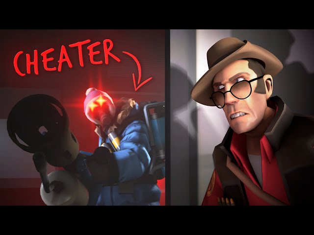 TF2: FIGHTING A BACKTRACKING CHEATER!