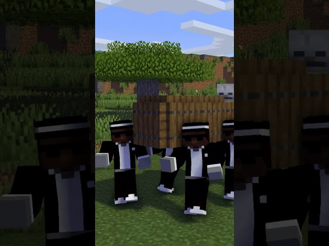 Funny Coffin Dance meme in Minecraft part 4 #shorts
