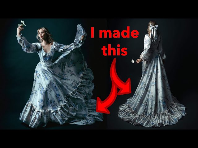 Make your own easy Fantasy Gown! | I made it for SOMEONE ELSE! | Romantic Dress Tutorial