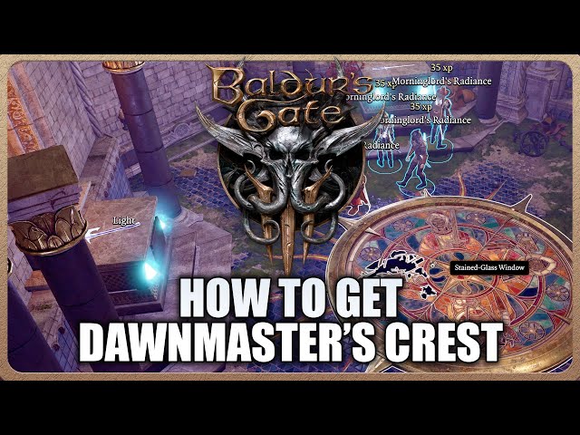 Baldur's Gate 3 - How to get Dawnmaster’s Crest in Rosymorn Monastery