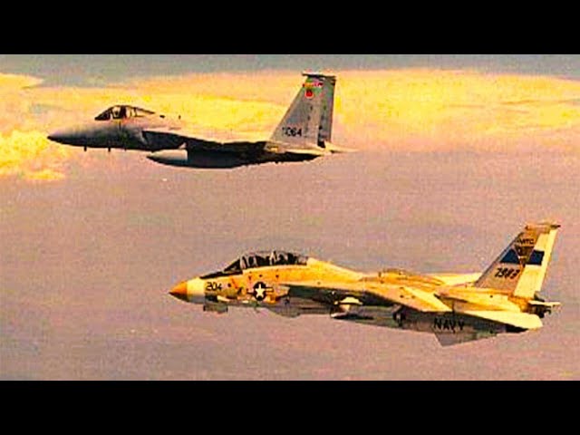 F-14 Tomcat vs F-15 Eagle | US Navy Training Film | 1970s |