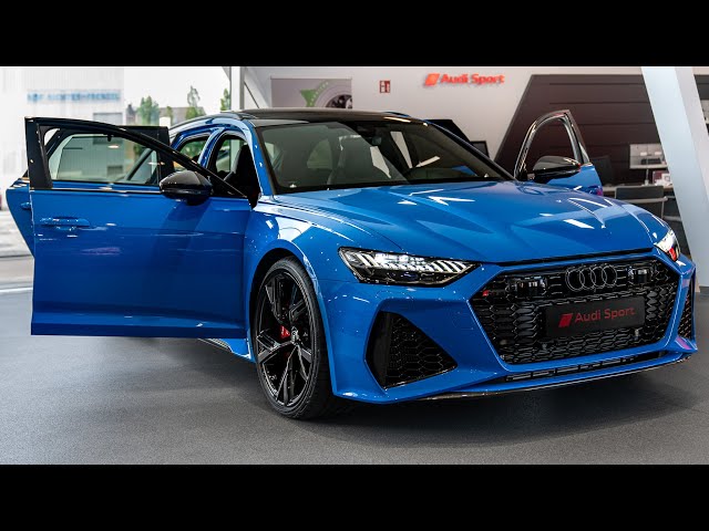 2023 Audi RS6 in Voodoo Blue - Interior and Exterior Details