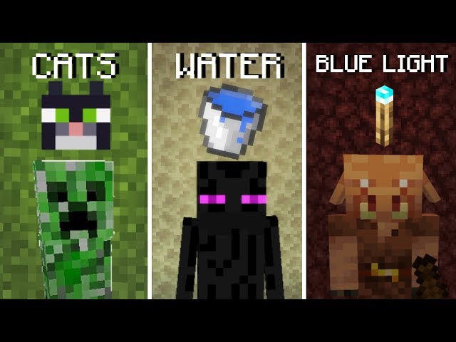 Minecraft: Mobs and their weaknesses.