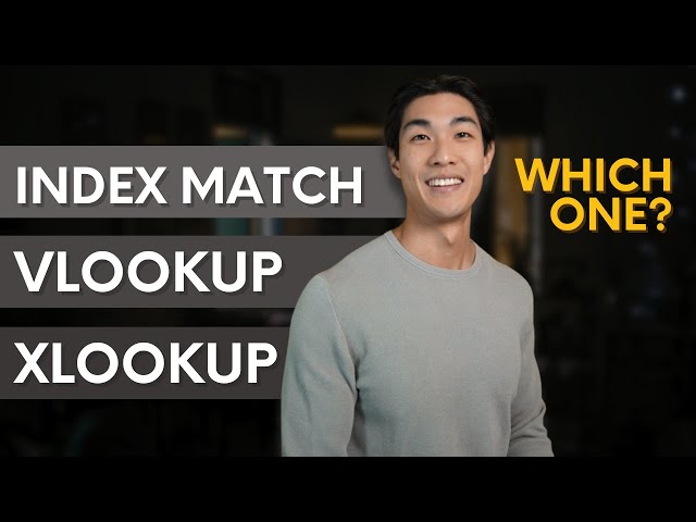 When to use VLOOKUP vs XLOOKUP vs INDEX MATCH?