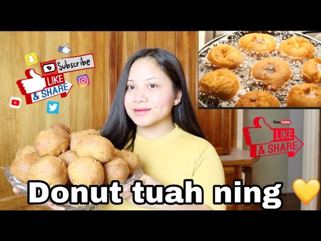 HOW TO MAKE DONUT BY EVELY PAR /LAI COOKING STYLE