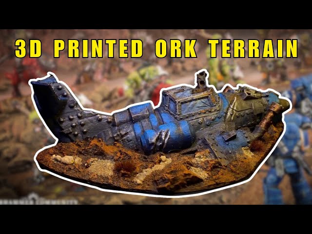 Terrain made easy. 3d printing crashed ORK planes