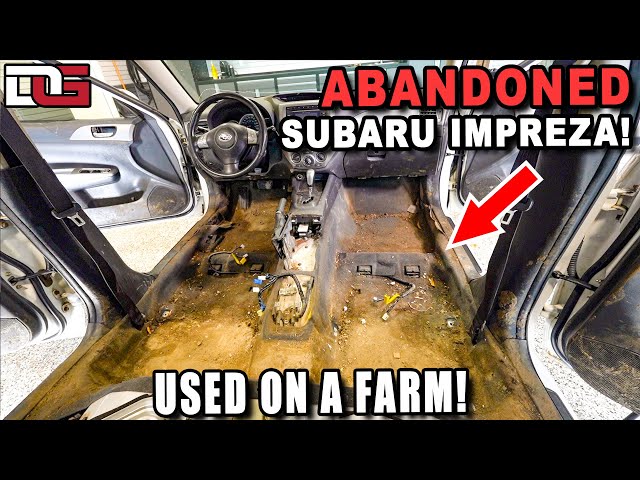 First Wash in a Decade: ABANDONED Subaru Impreza! | Car Detailing Restoration