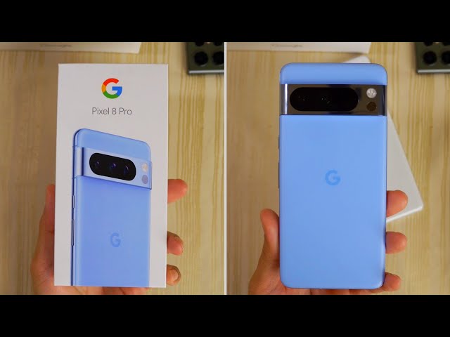 Google Pixel 8 Pro in Bay Blue Unboxing!