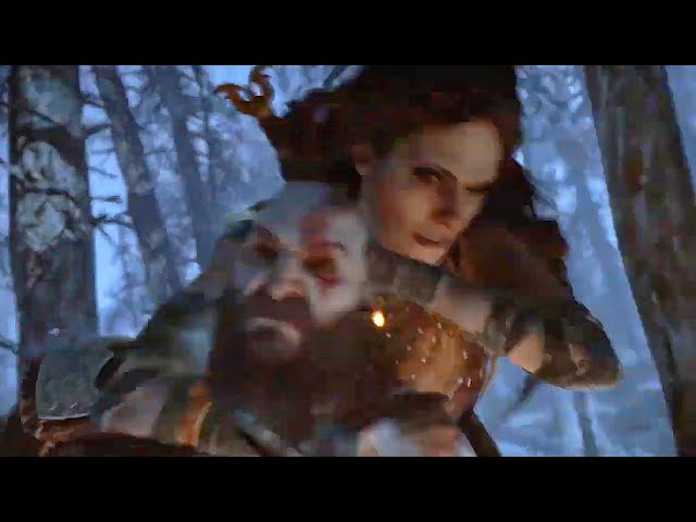 Freya Trying to Snaps Kratos Neck Like Baldur God of War Ragnarök (PS5) 4K Ultra HD
