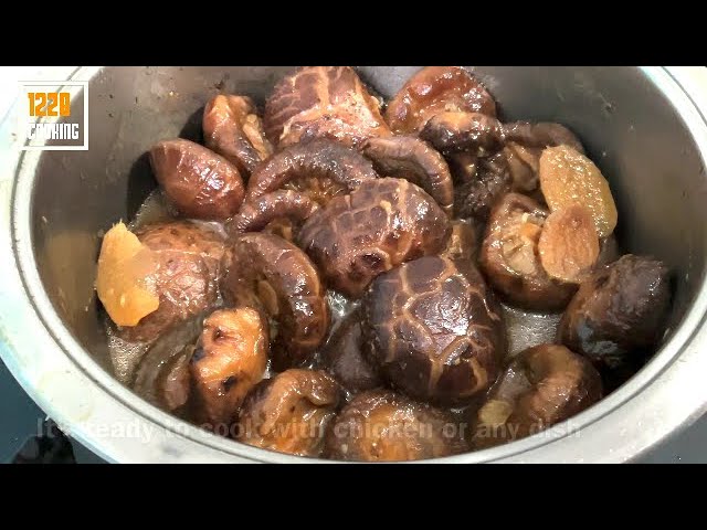 The Correct Way To Cook Dried Shiitake Mushrooms Without The Unfavourable Bitter Taste [ Part 1 ]