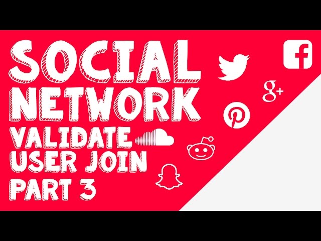 New Social Network - Part 3 - Account Validation