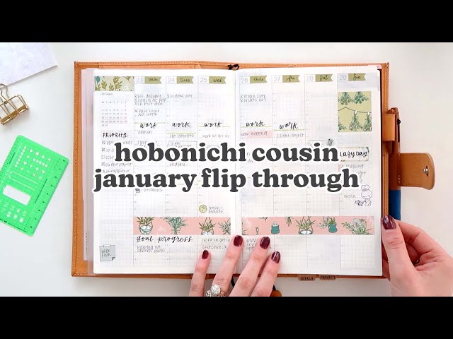 january planner flip through | my functional 2023 hobonichi cousin set up