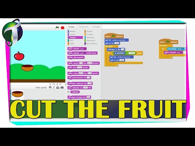 Scratch 2.5: Cut the Fruit Game