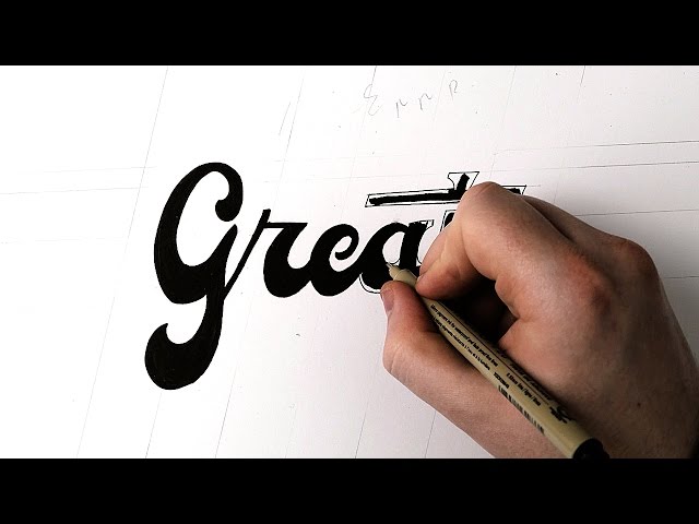 Hand Lettering Tutorial | How To Outline Lettering
