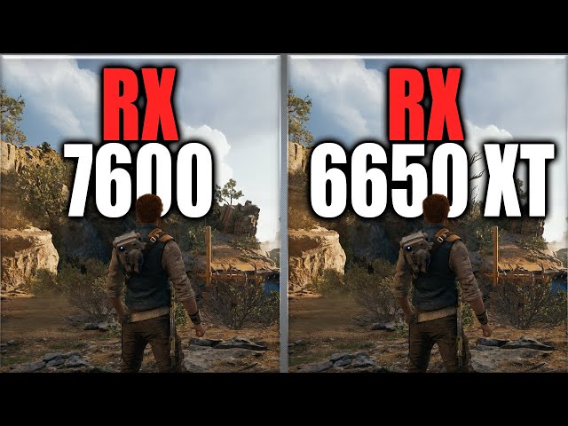RX 7600 vs RX 6650 XT Benchmarks
