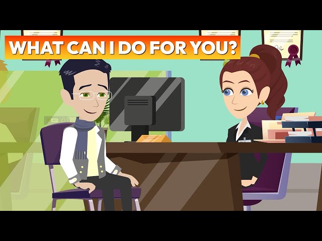 What Can I Do For You? - At the BANK | Real English Conversation