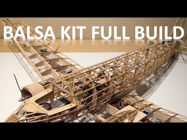 60" Balsa Kit DC 3 Airplane Full Build Video
