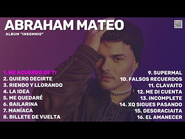 Abraham Mateo - Insomnio (Nuevo Álbum Completo 2024)