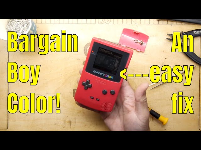 Fixing the Gameboy Color - buttons not working