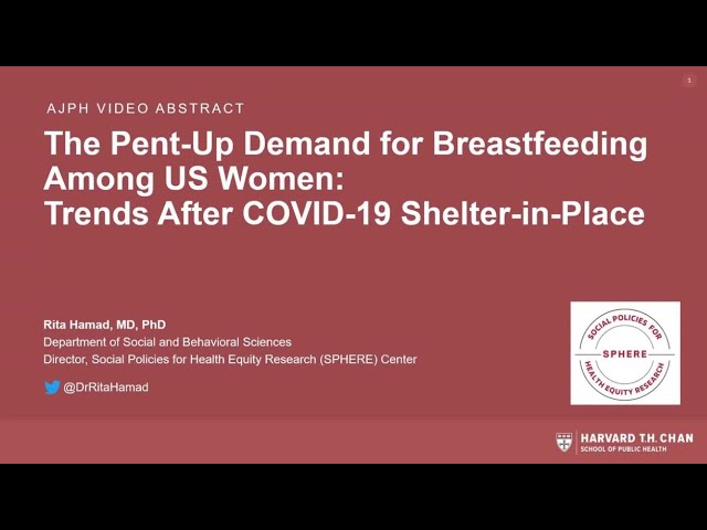 AJPH Video Abstract: The Pent-Up Demand for Breastfeeding: Trends After COVID-19 Shelter-in-Place