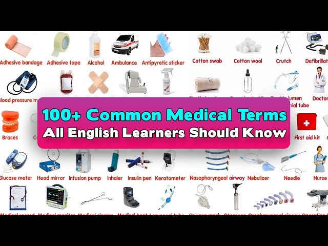 100+ Common Medical Terms All English Learners Should Know | Learn Medical Vocabulary