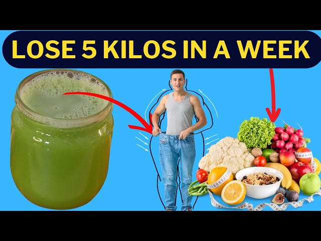 Lose 5 kilos in a week smoothie to suck your belly fat!!