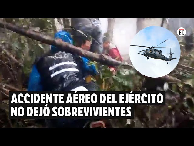 Accidente de un helicóptero del Ejército dejó nueve personas fallecidas | El Espectador