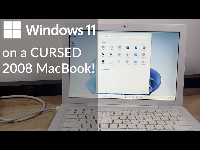 Installing Windows 11 on a CURSED MacBook from 2008!