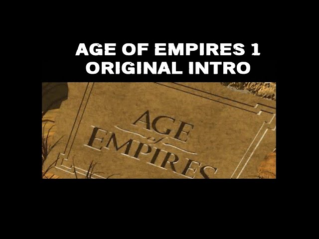 AGE OF EMPIRES 1 - Full Original Intro