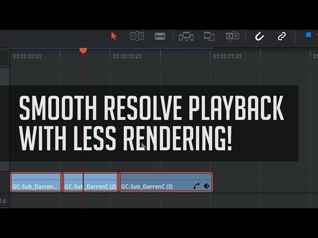 Better Resolve Playback With Render Cache  - DaVinci Resolve Editing Tutorial-