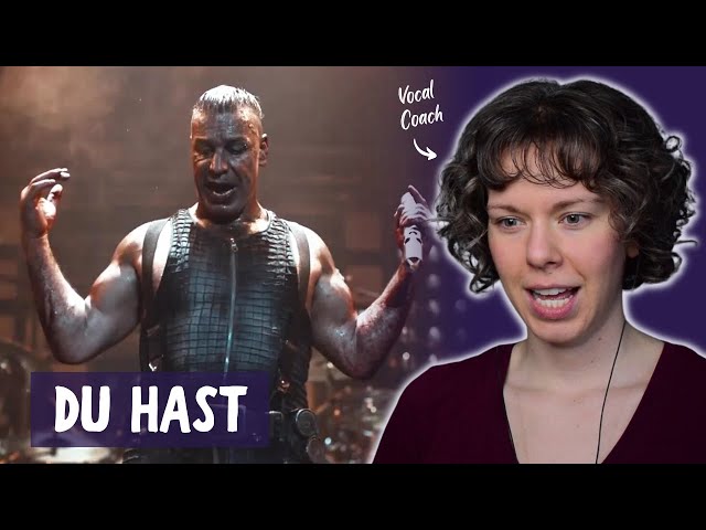 Vocal Coach reacts to Rammstein performing Du Hast LIVE in Paris