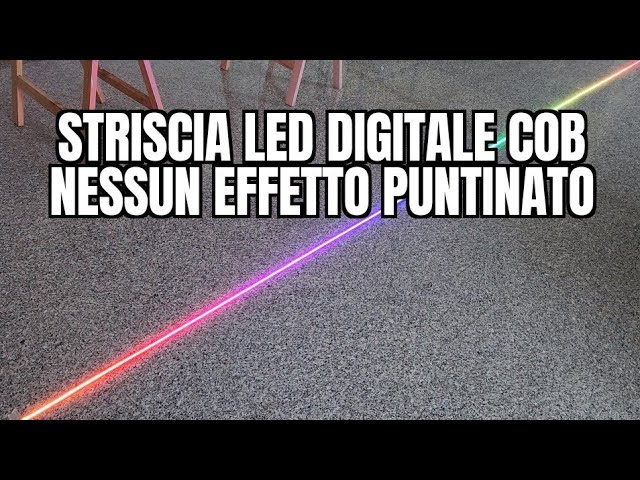 STRISCIA Led RGB Digitale 12V COB - NESSUN EFFETTO PUNTINATO