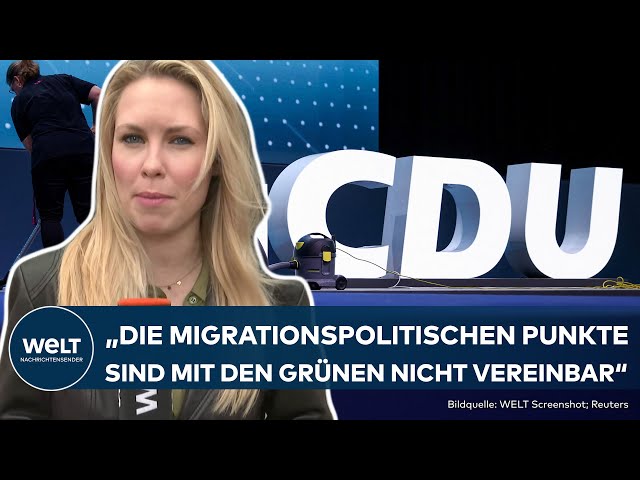 CDU: Richtungsstreit! Diskussion um Haltung zu Linken und Grünen überschattet den Parteitag