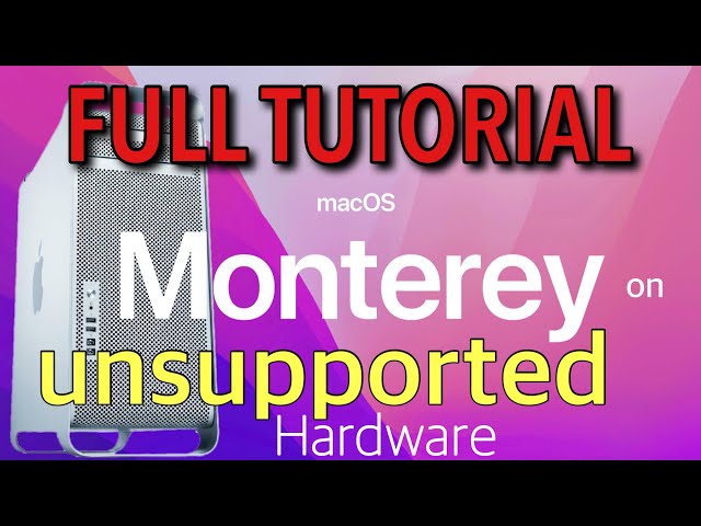 TUTORIAL: macOS 12 Monterey on UNSUPPORTED HARDWARE | OpenCore Legacy Patcher incl. Update Support