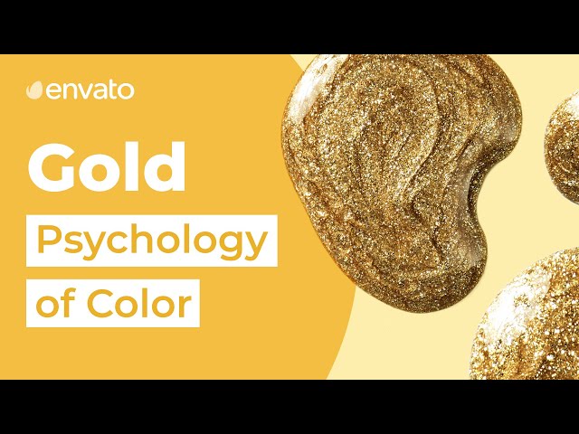 Gold is the color of wealth and success #envatoelements Color Psychology