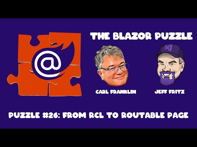 The Blazor Puzzle : Puzzle 26 - From RCL to Routable Page