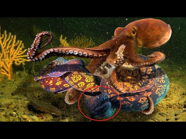 Amazing Dramatic Fighting Of Octopus Vs Sea Snakes In The Deep Sea - Confrontation Part 1