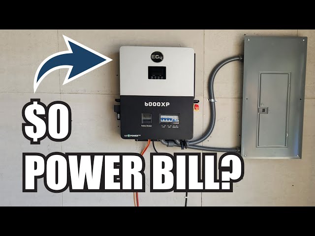 Easy DIY Home Backup Solar Power System & Battery - 6000xp Install and Test