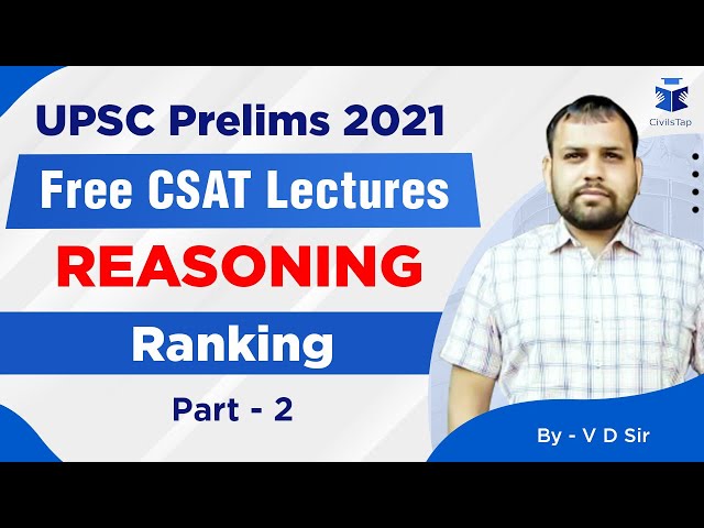 FREE Intensive CSAT Revision | UPSC Prelims 2021 | Reasoning Day 18