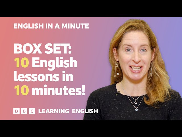 BOX SET: English In A Minute 10 – TEN English lessons in 10 minutes!