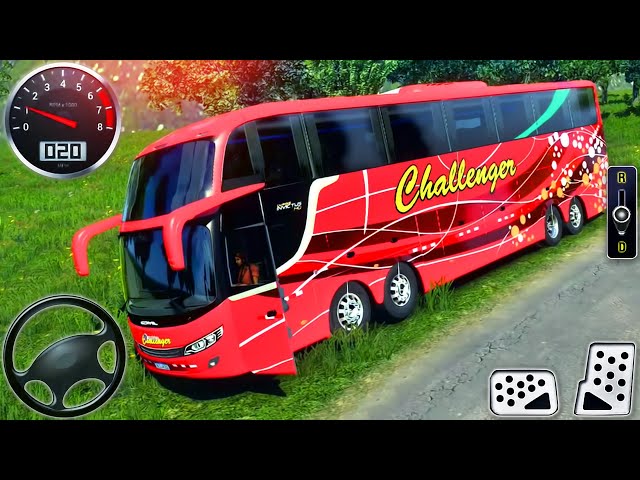 Offroad Coach Bus Driving 2024 - Real Uphill Bus Drive 3D Simulator - Android GamePlay