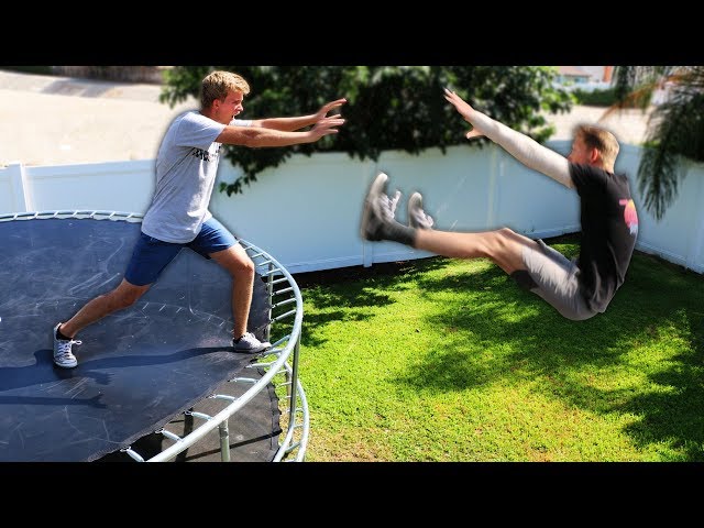 DONT Get Thrown off the Trampoline TOWER!! (EXTREME SURVIVAL)