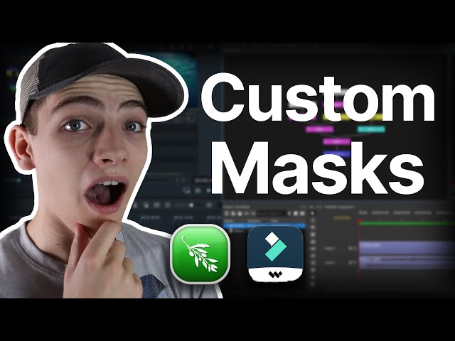 Custom Masks in almost every Program!!/Crop using Blend Modes!!! / Olive 0.2 / Filmora X