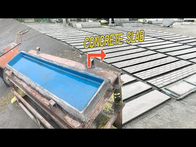 How to Make Precast Concrete (Plates) Slabs - Marking process