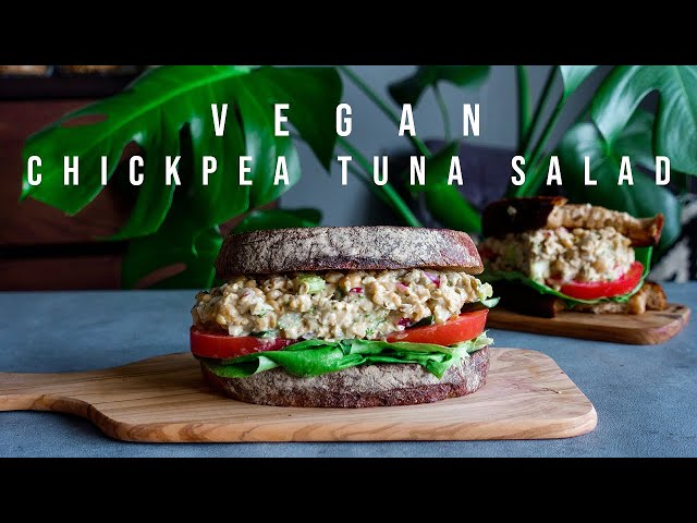 BEST EVER VEGAN TUNA SALAD | Chickpea Tuna Salad Sandwich | Chickpea Tuna